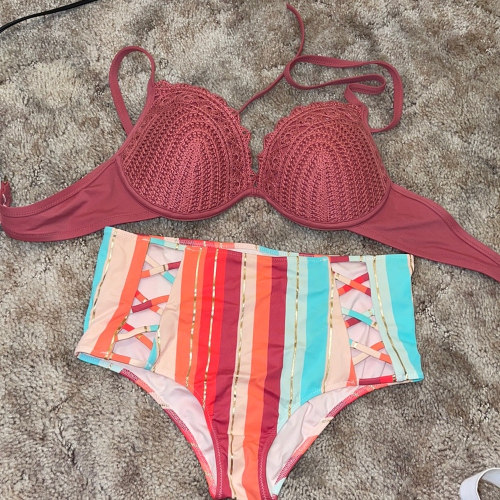 Hugh Waisted Bikini Set